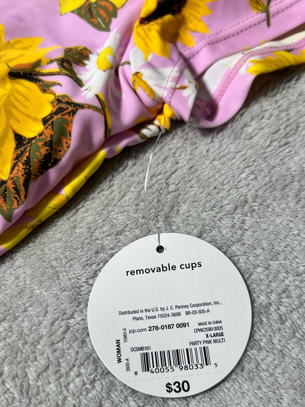NWT!! Decree Women’s Pink Crop Top V Neck Front Drawstring Size XL. Retail $30 - Picture 7 of 8